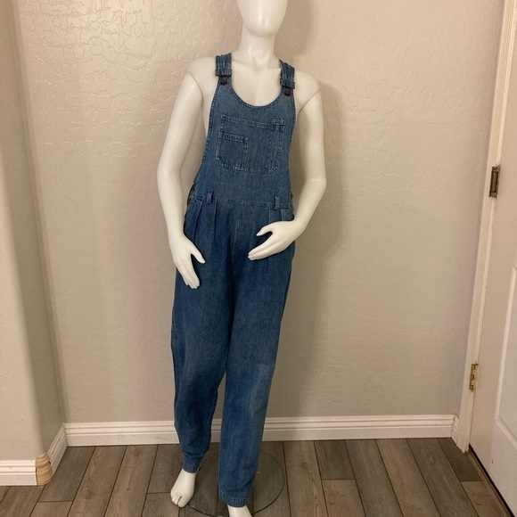 Vintage Gotcha Covered Denim Jean Bib Overalls Large - Picture 1 of 14